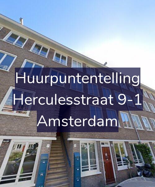 Foto gevel Huurpuntentelling voor Herculesstraat 9-1, Amsterdam