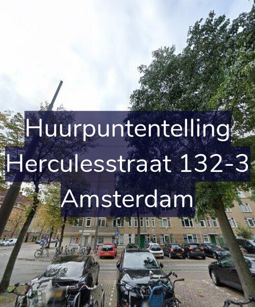 Foto gevel Huurpuntentelling voor Herculesstraat 132-3, Amsterdam