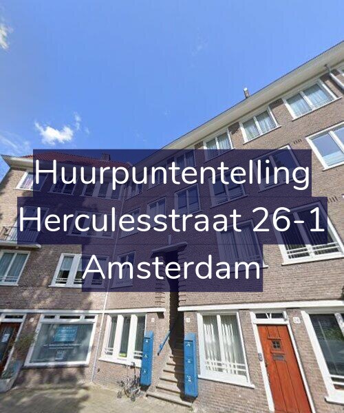 Foto gevel Huurpuntentelling voor Herculesstraat 26-1, Amsterdam