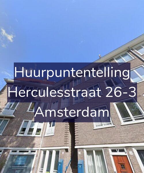 Foto gevel Huurpuntentelling voor Herculesstraat 26-3, Amsterdam