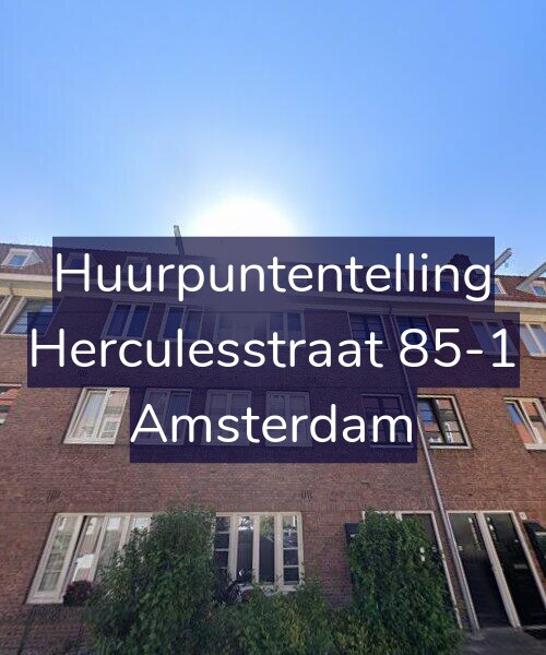 Foto gevel Huurpuntentelling voor Herculesstraat 85-1, Amsterdam