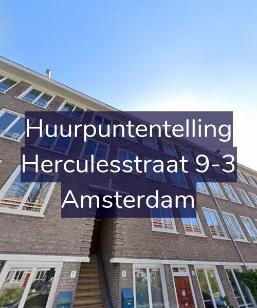 Foto gevel Huurpuntentelling voor Herculesstraat 9-3, Amsterdam