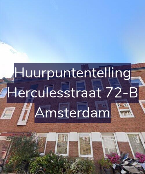 Foto gevel Huurpuntentelling voor Herculesstraat 72-B, Amsterdam