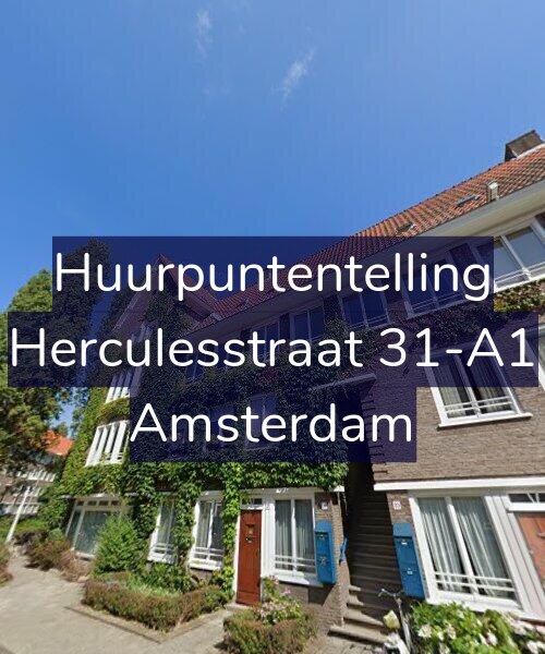 Foto gevel Huurpuntentelling voor Herculesstraat 31-A1, Amsterdam