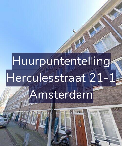 Foto gevel Huurpuntentelling voor Herculesstraat 21-1, Amsterdam