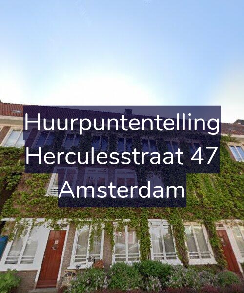 Foto gevel Huurpuntentelling voor Herculesstraat 47, Amsterdam