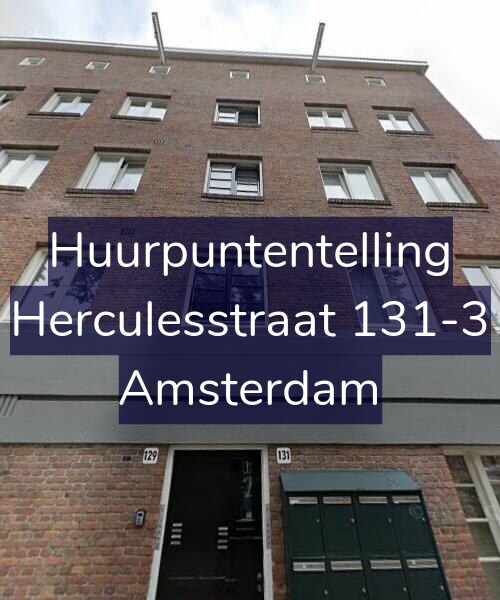 Foto gevel Huurpuntentelling voor Herculesstraat 131-3, Amsterdam