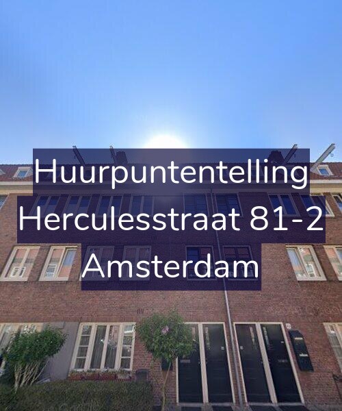Foto gevel Huurpuntentelling voor Herculesstraat 81-2, Amsterdam