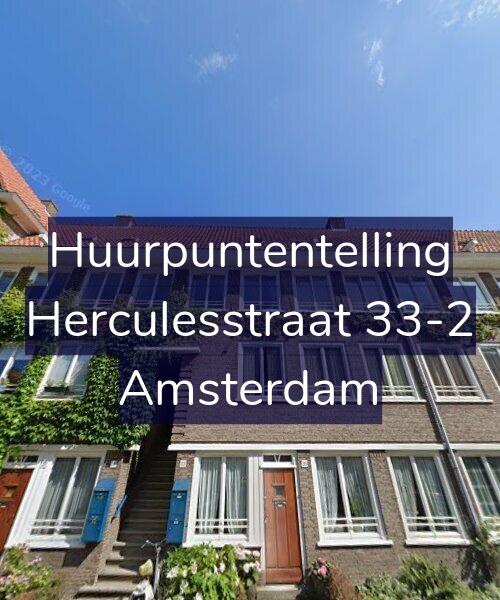 Foto gevel Huurpuntentelling voor Herculesstraat 33-2, Amsterdam