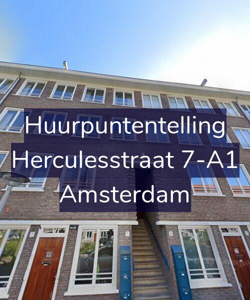 Foto gevel Huurpuntentelling voor Herculesstraat 7-A1, Amsterdam