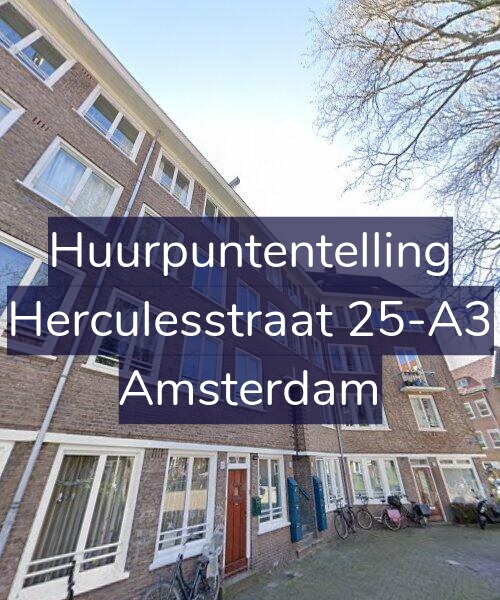 Foto gevel Huurpuntentelling voor Herculesstraat 25-A3, Amsterdam