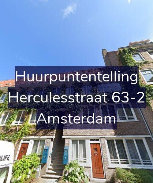 Foto gevel Huurpuntentelling voor Herculesstraat 63-2, Amsterdam