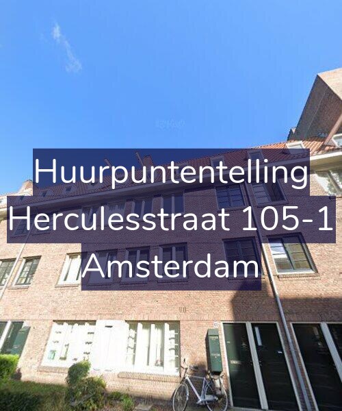 Foto gevel Huurpuntentelling voor Herculesstraat 105-1, Amsterdam