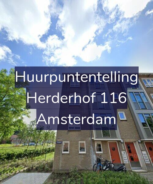 Foto gevel Huurpuntentelling voor Herderhof 116, Amsterdam
