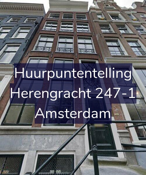 Foto gevel Huurpuntentelling voor Herengracht 247-1, Amsterdam