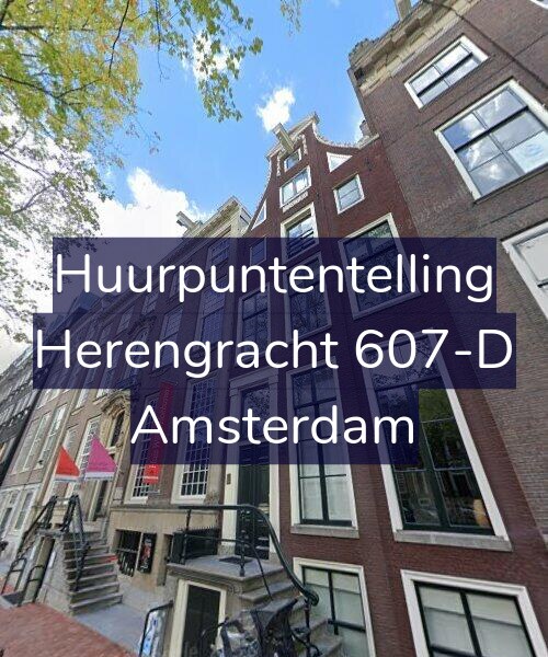 Foto gevel Huurpuntentelling voor Herengracht 607-D, Amsterdam