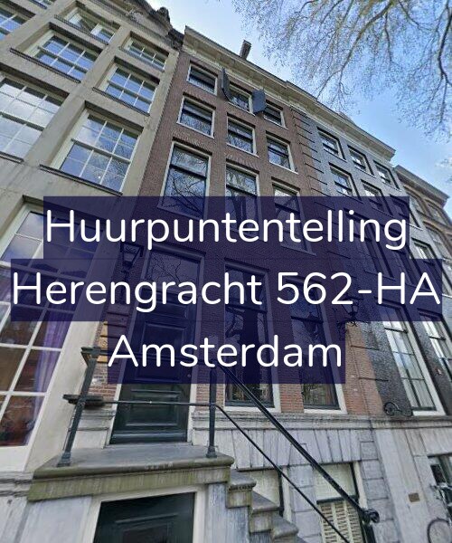 Foto gevel Huurpuntentelling voor Herengracht 562-HA, Amsterdam