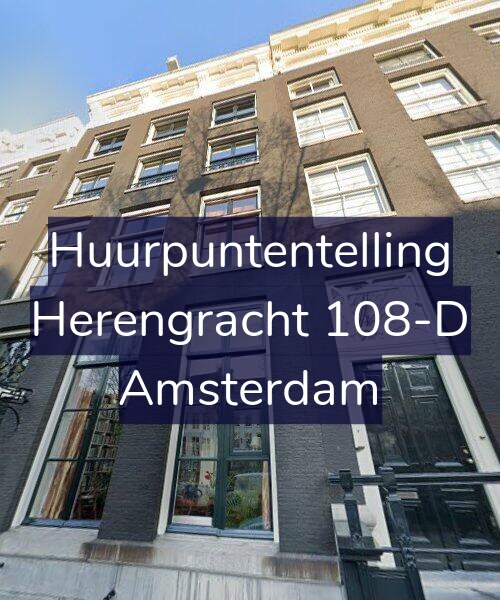 Foto gevel Huurpuntentelling voor Herengracht 108-D, Amsterdam