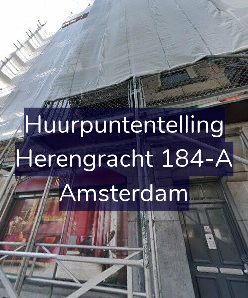 Foto gevel Huurpuntentelling voor Herengracht 184-A, Amsterdam