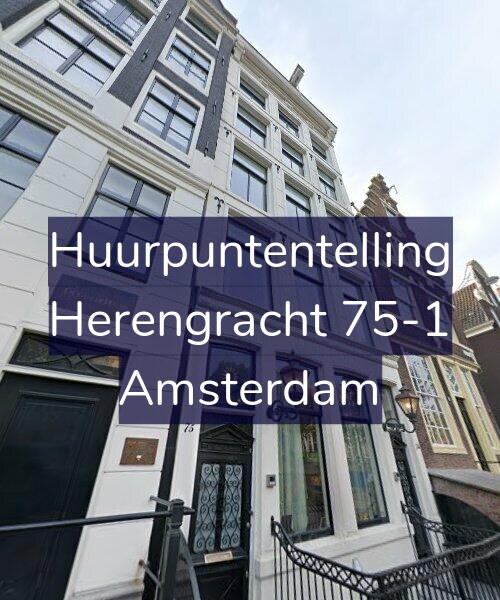 Foto gevel Huurpuntentelling voor Herengracht 75-1, Amsterdam
