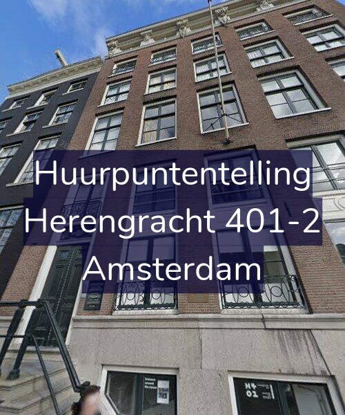 Foto gevel Huurpuntentelling voor Herengracht 401-2, Amsterdam
