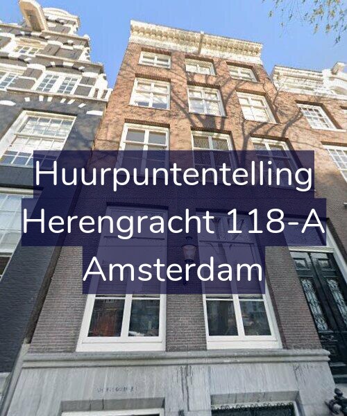Foto gevel Huurpuntentelling voor Herengracht 118-A, Amsterdam