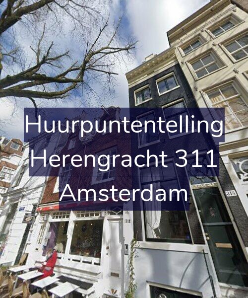 Foto gevel Huurpuntentelling voor Herengracht 311, Amsterdam