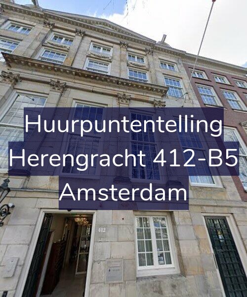Foto gevel Huurpuntentelling voor Herengracht 412-B5, Amsterdam