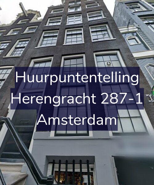 Foto gevel Huurpuntentelling voor Herengracht 287-1, Amsterdam