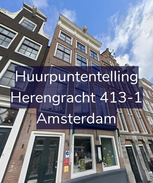 Foto gevel Huurpuntentelling voor Herengracht 413-1, Amsterdam