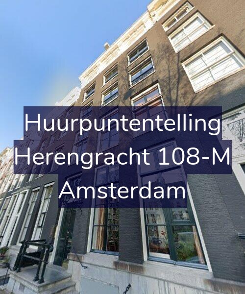 Foto gevel Huurpuntentelling voor Herengracht 108-M, Amsterdam
