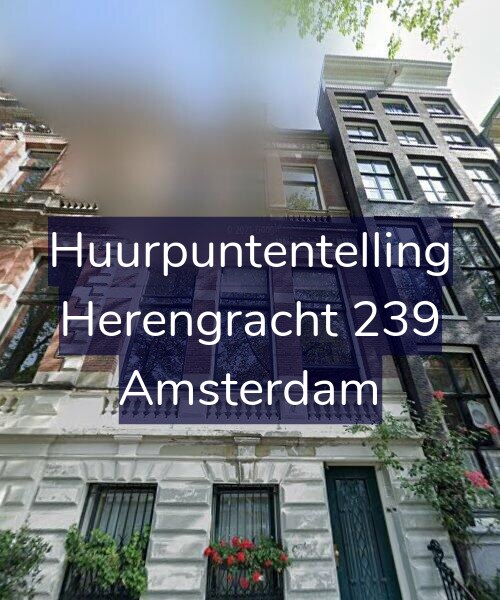 Foto gevel Huurpuntentelling voor Herengracht 239, Amsterdam