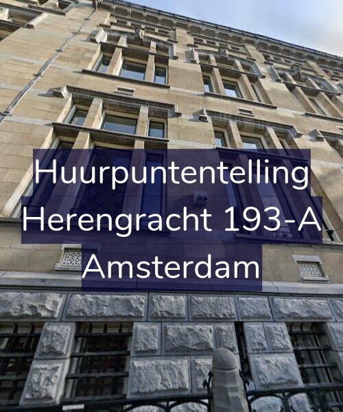 Foto gevel Huurpuntentelling voor Herengracht 193-A, Amsterdam