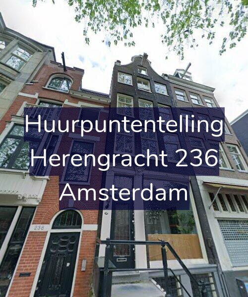 Foto gevel Huurpuntentelling voor Herengracht 236, Amsterdam