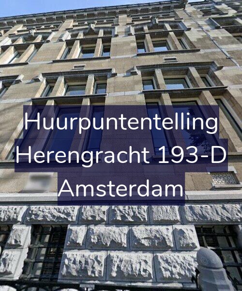 Foto gevel Huurpuntentelling voor Herengracht 193-D, Amsterdam