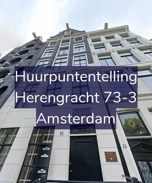 Foto gevel Huurpuntentelling voor Herengracht 73-3, Amsterdam