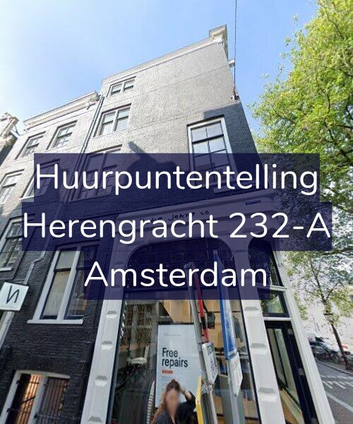 Foto gevel Huurpuntentelling voor Herengracht 232-A, Amsterdam