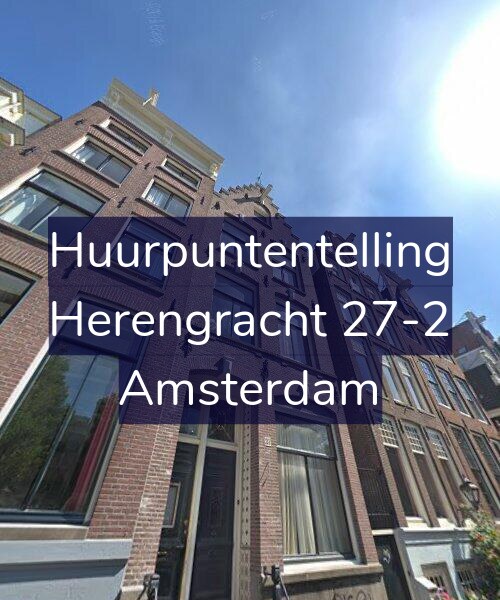 Foto gevel Huurpuntentelling voor Herengracht 27-2, Amsterdam