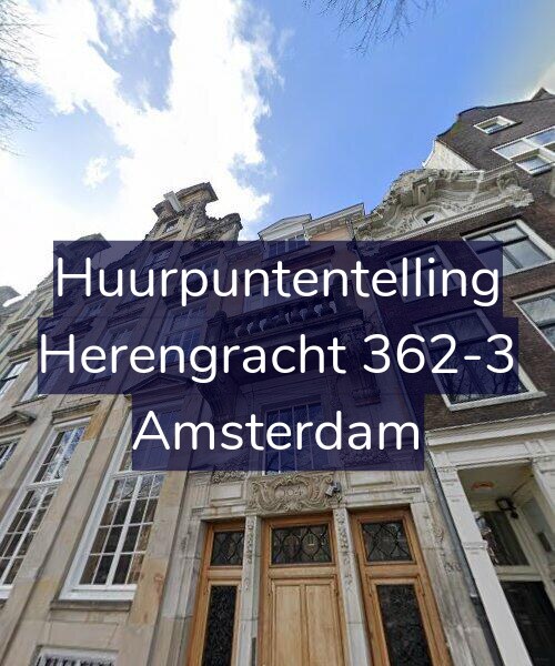 Foto gevel Huurpuntentelling voor Herengracht 362-3, Amsterdam