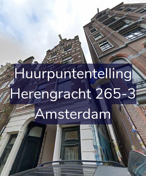 Foto gevel Huurpuntentelling voor Herengracht 265-3, Amsterdam