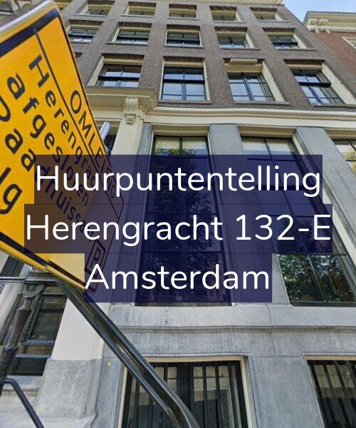 Foto gevel Huurpuntentelling voor Herengracht 132-E, Amsterdam