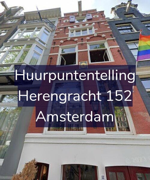 Foto gevel Huurpuntentelling voor Herengracht 152, Amsterdam