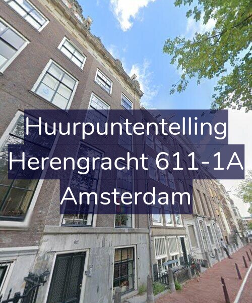 Foto gevel Huurpuntentelling voor Herengracht 611-1A, Amsterdam