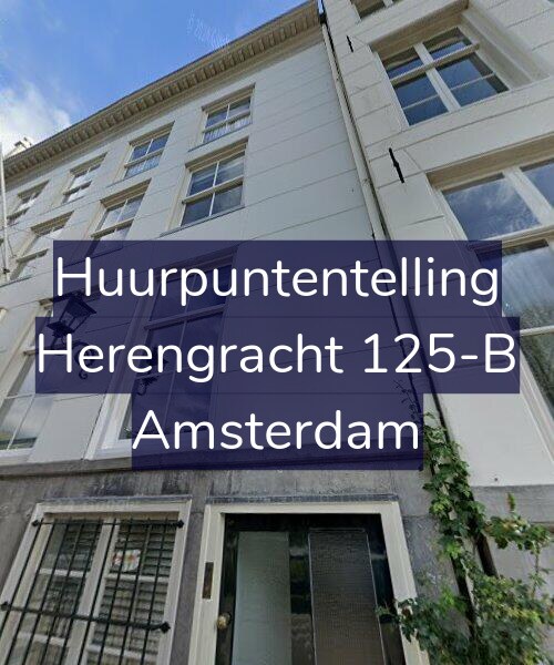 Foto gevel Huurpuntentelling voor Herengracht 125-B, Amsterdam