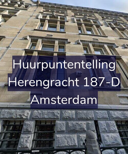 Foto gevel Huurpuntentelling voor Herengracht 187-D, Amsterdam