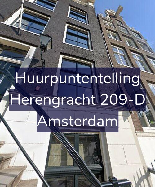 Foto gevel Huurpuntentelling voor Herengracht 209-D, Amsterdam