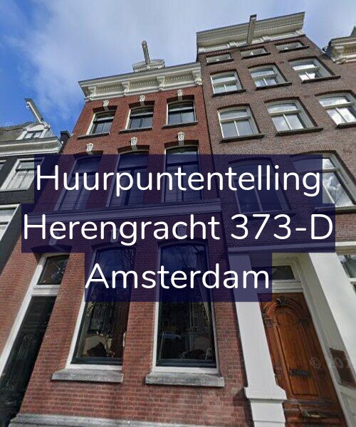Foto gevel Huurpuntentelling voor Herengracht 373-D, Amsterdam