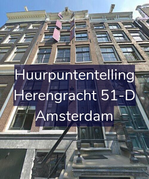 Foto gevel Huurpuntentelling voor Herengracht 51-D, Amsterdam