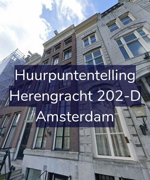 Foto gevel Huurpuntentelling voor Herengracht 202-D, Amsterdam