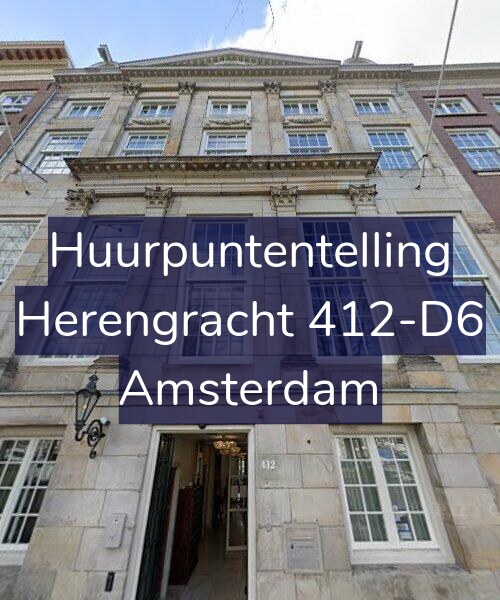 Foto gevel Huurpuntentelling voor Herengracht 412-D6, Amsterdam